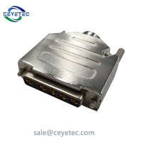 Port parallèle Rs485 Db25 couvercle en alliage de Zinc d-sub vis longue fiche 5w5 couvercle métallique