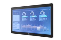 Moniteur industriel LCD IEI DM2-W238K 23,8 pouces IP65 avec caméra intégrée, anti-reflets et anti-UV PCAP
