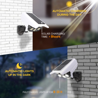 Dingdian LED nouveau design77 étanche LED lolar surveillance éclairage de sécurité capteur de mouvement solaire applique murale extérieure.