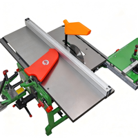 MLQ342/343 Machine à bois multifonction universelle 4 en 1 : dégauchisseuse, scie circulaire, tenonneuse, perceuse d'établi