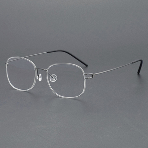 <span class=keywords><strong>MARS</strong></span> tùy chỉnh cổ điển phong cách vuông Titanium kính quang học khung thoải mái hình bầu dục eye-hình dạng cho kim cương hình dạng khuôn mặt phụ nữ - Product Image 3