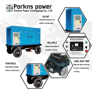 Generador Móvil con Remolque y Alternador Sin Escobillas Diésel Porkns de 10KW-3000KW con ATS Trifásico de 4 Líneas - Product Image 3