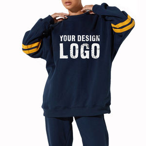 Sweat-shirts à capuche pour femmes, personnalisés, lourds, de sport, amples, décontractés, en coton, surdimensionnés - Product Image 1