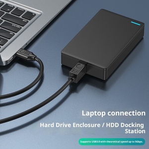 USB 3.0 tốc độ cao đóng hộp đồng dòng dữ liệu cho màn hình máy tính di động đĩa cứng kết nối máy quét (cổng vuông kéo dài) - Product Image 2