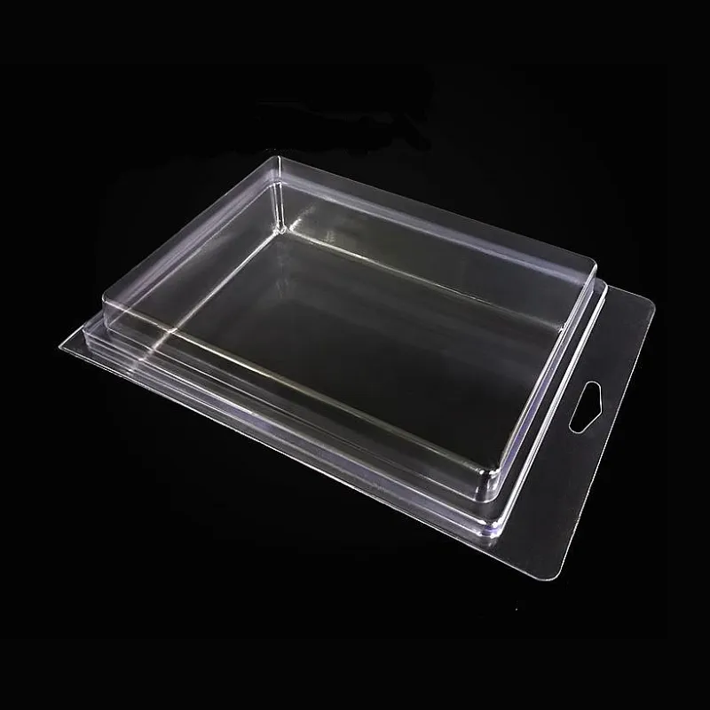 Blister Pack Plastic Clamshell hinged Packaging tray box