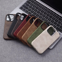 Funda de Teléfono de Cuero Artificial de Lujo con Carga Inalámbrica y Protector de Cámara para iPhone 17/16/15/14 Pro Max y Anillo Magnético