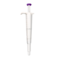 Pipettes de transfert en plastique de haute qualité, mini micropipette de laboratoire réglable avec embout de pipette, volume fixe de 10 µl à 200 µl