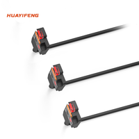HUAYIFENG PNP Capteur photoélectrique ultra-mince à détection frontale Détecteur photoélectrique diffus 12-24VDC 2mm ~ 25mm Détecteur LED ROUGE