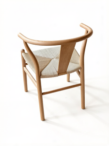 เก้าอี้ไม้ทรง Y พร้อมที่นั่งหวายสาน – เก้าอี้รับประทานอาหารสไตล์โมเดิร์นกลางศตวรรษ ดีไซน์ธรรมชาติ สำหรับโรงแรมและร้านอาหาร - Product Image 4