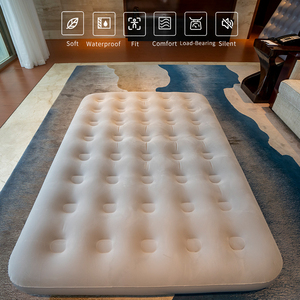 Materasso Gonfiabile Portatile Pieghevole a 40 Fori con Pompa Integrata e Superficie Morbida per Arredamento Casa o Camera <span class=keywords><strong>da</strong></span> Letto - Vendita Diretta dalla Fabbrica - Product Image 1