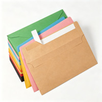 Enveloppes d'expédition en kraft écologiques personnalisées avec logo, emballages pour vêtements, sacs postaux en papier avec adhésif
