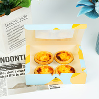 Boîte à tartelettes en carton en gros pour usine, service d'impression personnalisée OEM, emballage en papier pour pâtisseries de différentes tailles