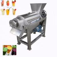 Industriële Handmatige Ananas Wortel Guave Kokosnoot Extract Juicer Dubbele Extrusie Schroef Voor Hotels 500Kg Gewicht W Power Plc