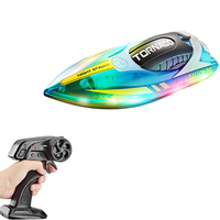 Bateau télécommandé électrique portable 2,4 GHz à double moteur, compatible OEM, pour la distribution au détail aux magasins d'articles de loisirs