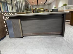 Factory Price Executive Modern Office Furniture OEM Luxury Design Aluminum 160cm 180cm <strong>200cm</strong> Wooden Computer Office <strong>Desk</strong> - Product Image 5