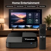 Entrega Rápida TX5 PLUS Android 14 Amlogic S905X5M Quad Core 4GB RAM 32GB ROM 4K AV1 HDR10+ WiFi de Doble Banda Ethernet 1000M Reino Unido
