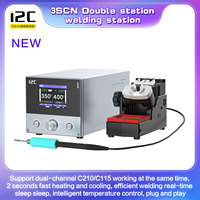 Estación de Soldadura I2C 3SCN con Plataforma de Reparación de Soldadura de Doble Mango C210 C115 para Reparación de PCB BGA de Teléfonos, Herramientas de Soldadura