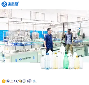 Automatic bottling Machine Linear Type Bottled Pure Water drinks Rinsing Filling Capping Labeling Packaging