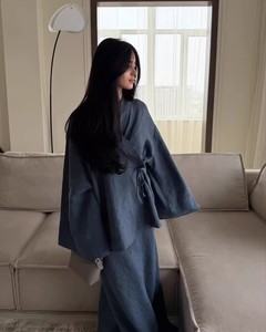 Robe deux pièces à col en V, style Dubaï, <span class=keywords><strong>chemise</strong></span> ample et jupe unie pour adultes, style <span class=keywords><strong>arabe</strong></span> du Golfe et du Koweït - Product Image 1
