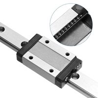 Rail de guidage linéaire en acier inoxydable MGN9 300 mm, blocs de glissière MGN9H, composants en plastique - 6 mois