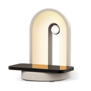 <span class=keywords><strong>2023</strong></span> dernière conception 15W chargeur sans fil bleu dent haut-parleur LED lampe d'ambiance intelligente veilleuse meilleure Station de charge de bureau - Product Image 1