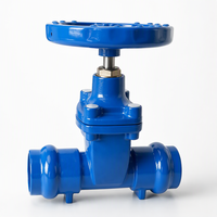 Vanne à opercule à embout DIN PN16 2"-12" DIN3352 GGG50 Corps PTFE CHX pour l'approvisionnement en eau, l'énergie, les produits chimiques et le pétrole, Usine chinoise