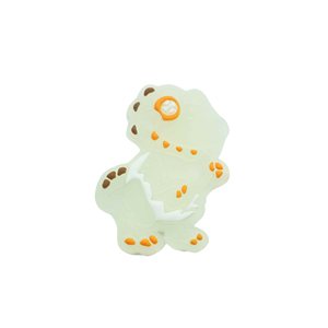 Décorations de chaussures personnalisées en PVC avec animal de dessin animé mignon <span class=keywords><strong>dinosaure</strong></span> phosphorescent Position supérieure trou sabot doux charmant accessoire - Product Image 1