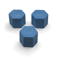 Craie de billard hexagonale personnalisable Hola Champion - Bleu pour le billard