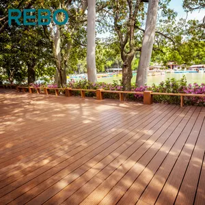 Carreaux de sol en bois bambou, plancher d'extérieur, 1 pièce