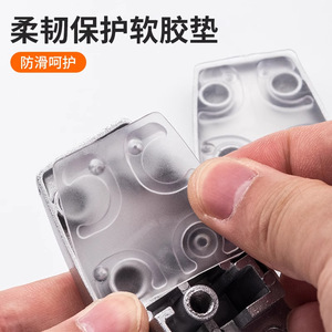 Office Desk <b>Partition</b> Clips Aluminum Alloy L Shaped T Shaped Flat Bottom Glass Mounting Hardware For Office Furniture - Product Image 4
