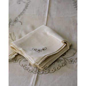 12-Piece Eco-Friendly <b>Linen</b> Tablecloth <b>Set</b> with Square Dinner and Appetizer Napkins for Home or Hotel Use - Product Image 4