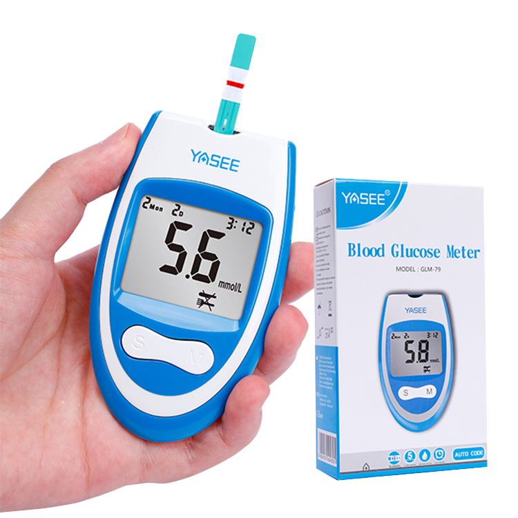 Brands Non Invasive Glucometer with Test Strip, CE Blood Testing Equipments Smart Code Free Blood Glucose Meter