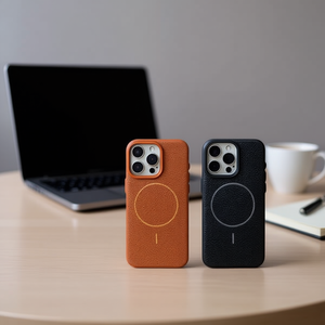 Funda Protectora Magnética Ligera para IP 14 Plus con Textura de Lichi para Teléfono Móvil - Product Image 1