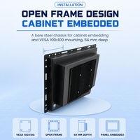 Panel PC Open Frame 19 Inci Intel Celeron J6412 1280x1024 IR Touch 12V DC Tanpa Kipas Baja VESA 100x100 Industrial