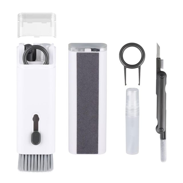 7 in 1 Portable Keyboard Mini Vacuum Cleaner Keyboard Cleaning Brush Kit for Earphone PC Monitor Electronics