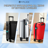 Serrure électronique intelligente portable avec reconnaissance biométrique, cadenas à empreintes digitales en ABS+PC, 4 piles AAA pour bagages