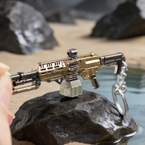 Porte-clés en métal alliage Delta Force HawkOps Mini 9CM M250, pendentif décoratif, objet de collection et figurine de présentation de bureau - Product Image 3
