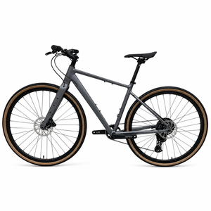 Vélo de ville/<span class=keywords><strong>gravel</strong></span> 700C <span class=keywords><strong>pour</strong></span> hommes et femmes, idéal <span class=keywords><strong>pour</strong></span> les trajets quotidiens et les voyages, cadre en aluminium, fourche rigide, freins à disque hydrauliques, 9 vitesses, guidon plat - Product Image 6