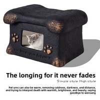 Urna Funeraria para Mascotas en Forma de Hueso Hecha a Mano, para Cachorros, Gatos, Perros y Gatitos, Caja para Cenizas de Cremación