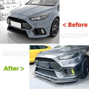 Pour Ford Focus RS MK3 2015 2016 2017 2018 : Lame de pare-chocs avant, protection technique, séparateur, diffuseur, spoiler, kit carrosserie, accessoires automobiles - Product Image 6