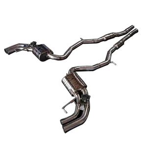 Tuyaux d'échappement de performance OEM Catback pour Mercedes Benz S63 AMG C217 en acier inoxydable Valvetronic poli miroir 1,5 mm - Product Image 5