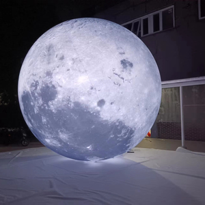 Globo inflable LED personalizado de TianYi Tech, globo 3D inflable con forma de luna para publicidad nocturna, promoción de inauguración - Product Image 1