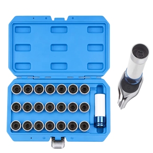 Jeu de clés <span class=keywords><strong>antivol</strong></span> pour écrous de roue <span class=keywords><strong>BMW</strong></span> 041-060, 21 pièces, avec douille de 17 mm <span class=keywords><strong>1</strong></span>/2 pouce - Product Image 3
