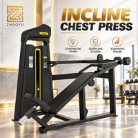 ZHAOYU Machine de Presse Inclinée pour la Partie Supérieure du Torse, Appareil d'Entraînement de Force avec Poids Empilables pour Salle de Sport Commerciale et Musculation