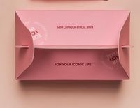 Boîte à flûte en E avec poignée intégrée pour Beauty Blender, impression intérieure et extérieure, emballage cosmétique personnalisé, vente en gros