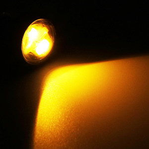 Luces direccionales para coche, luces de marcha atrás, estilo ojo de águila de 23 mm, 5730 4SMD, luces ojo de águila de doble color blanco + amarillo, luces de circulación diurna - Product Image 3