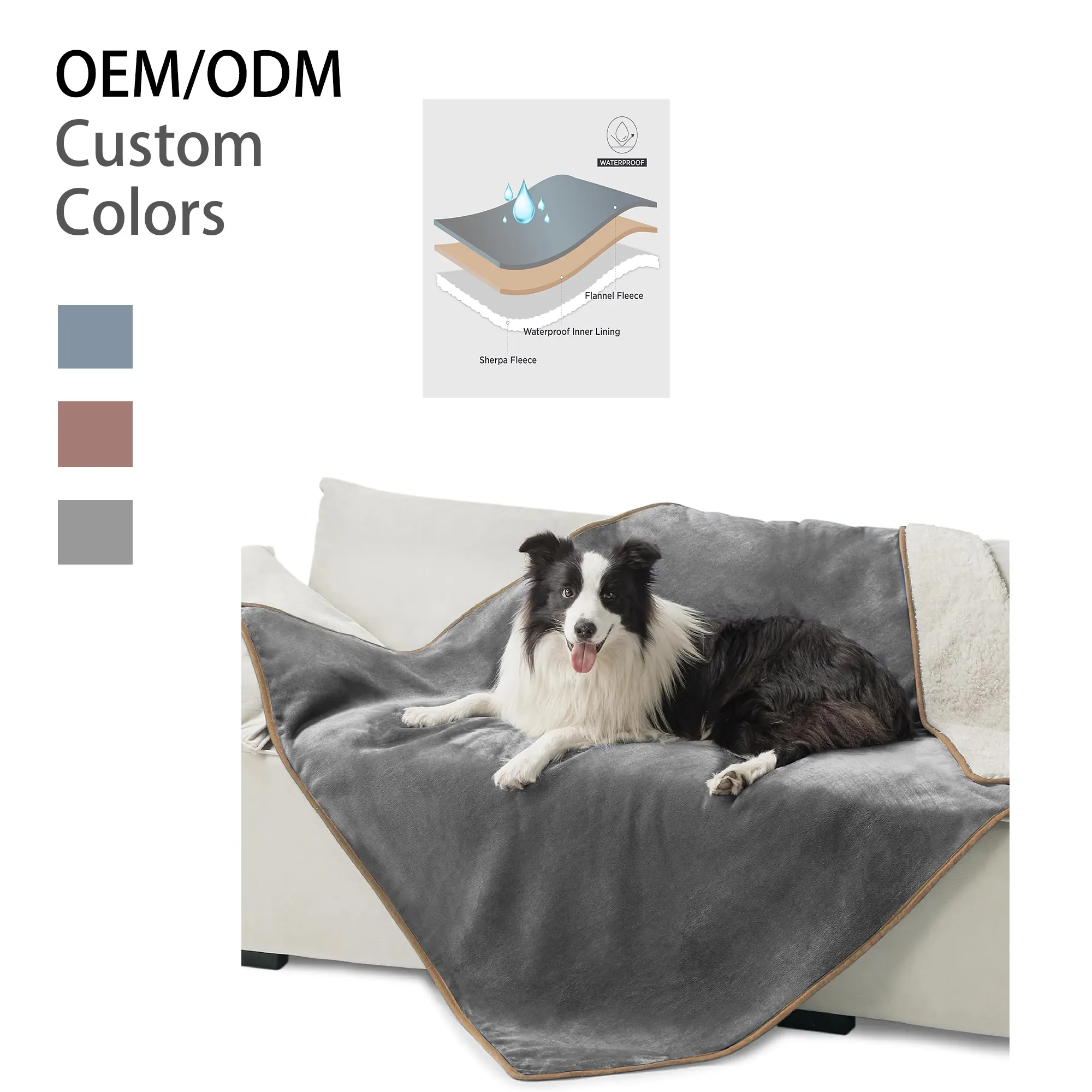 Copri letto per cani impermeabile di alta qualità per cuccioli di animali domestici coperta per mobili stuoie per cani lenzuolo