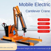 Nouvelle Offre Spéciale : Mini Grue de Sol Électrique Hydraulique 0,5T, Rotative et Portable pour Atelier