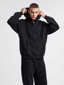 Wholesale Pullover Heavyweight 100% Cotton <b>Hoodie</b> <b>Men</b> Custom Embroidery Logo 500 Gsm Bulk Blank French Terry Oversized Hoodies - Product Image 4