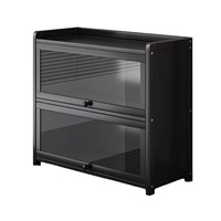 Meuble de rangement à trois niveaux en bambou pour cuisine et cosmétiques